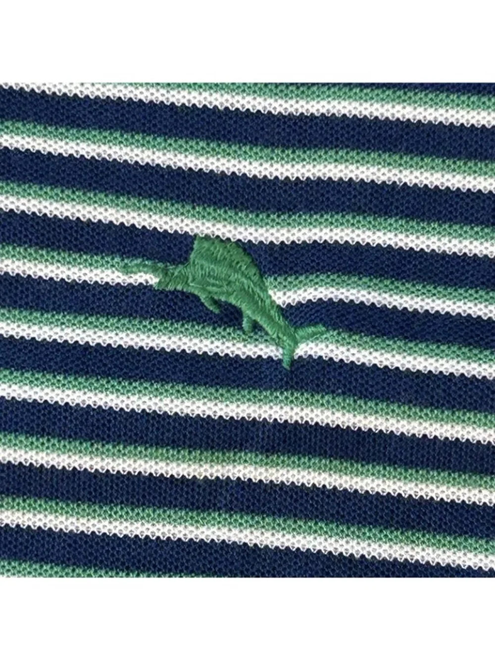 Tommy Bahama Polo Shirt Mens Large Blue Green Stripe IslandZone Marlin Golf - Picture 4 of 11
